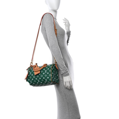 Louis Vuitton Calfskin Monogram Speedy P9 Bandouliere 25 Green 2 of 11