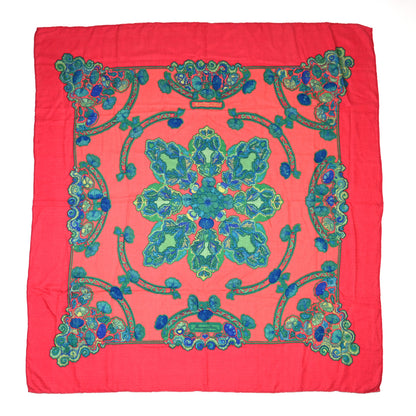Hermes Cashmere Silk Anemones Shawl 140 1 of 4