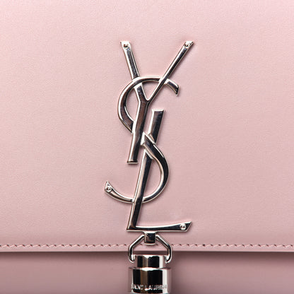 Saint Laurent SAINT LAURENT Smooth Calfskin Medium Classic Monogram Kate Tassel Satchel Pale Pink 13 of 13