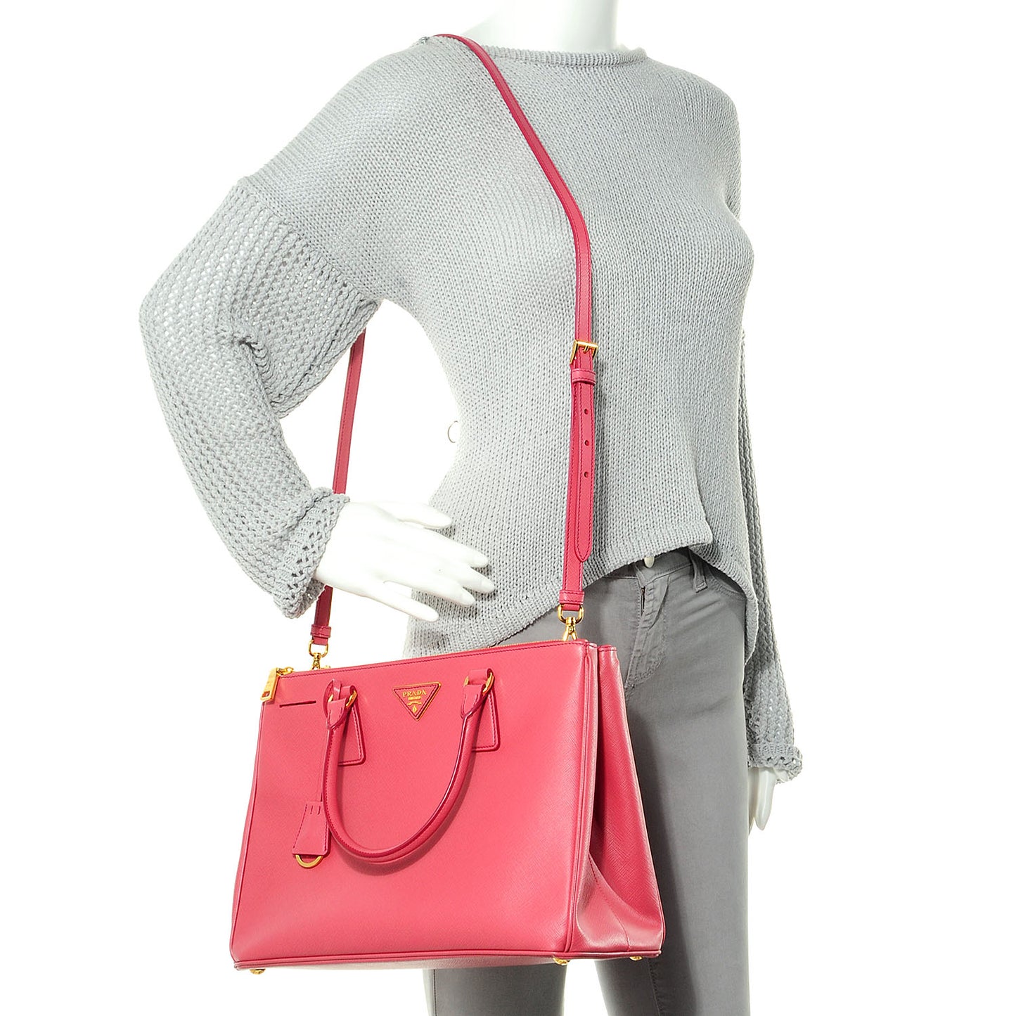 Saffiano Lux Medium Double Zip Tote Tamaris