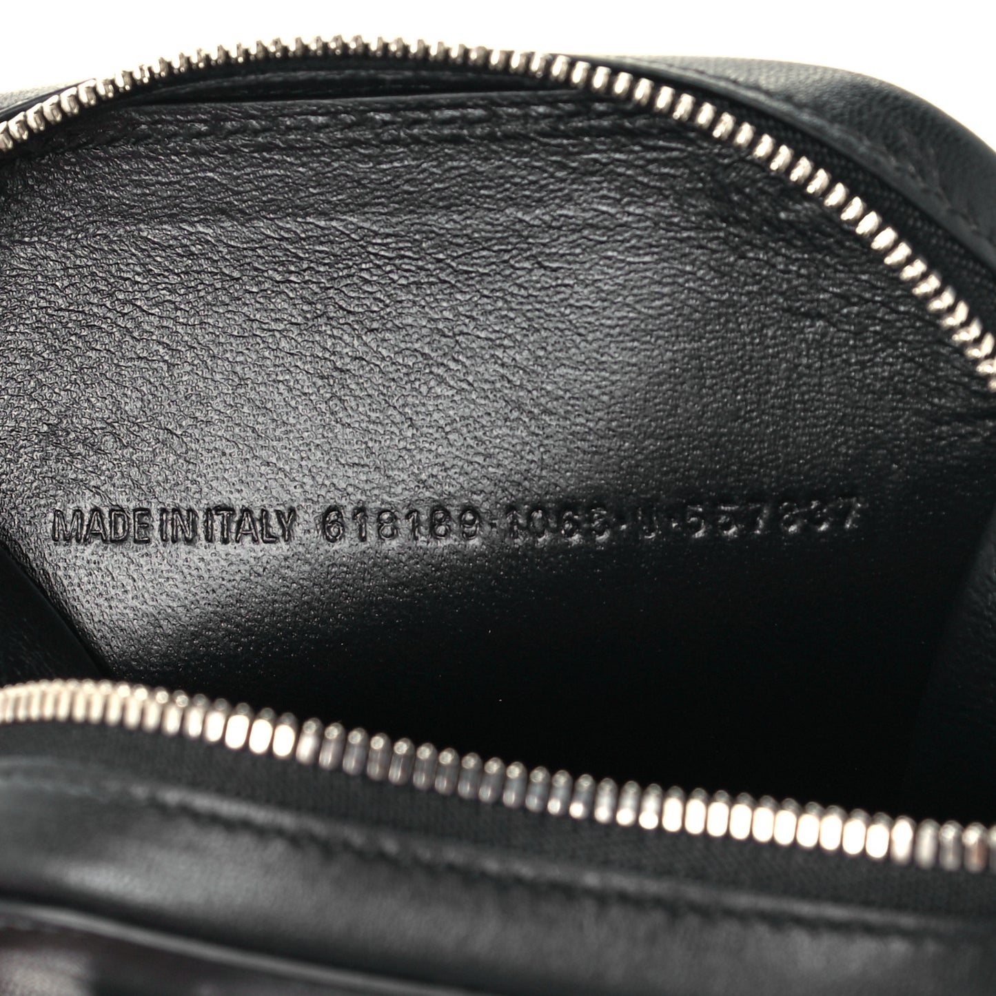 Smooth Calfskin 3D Logo Cash Phone Holder Bag Black Red White