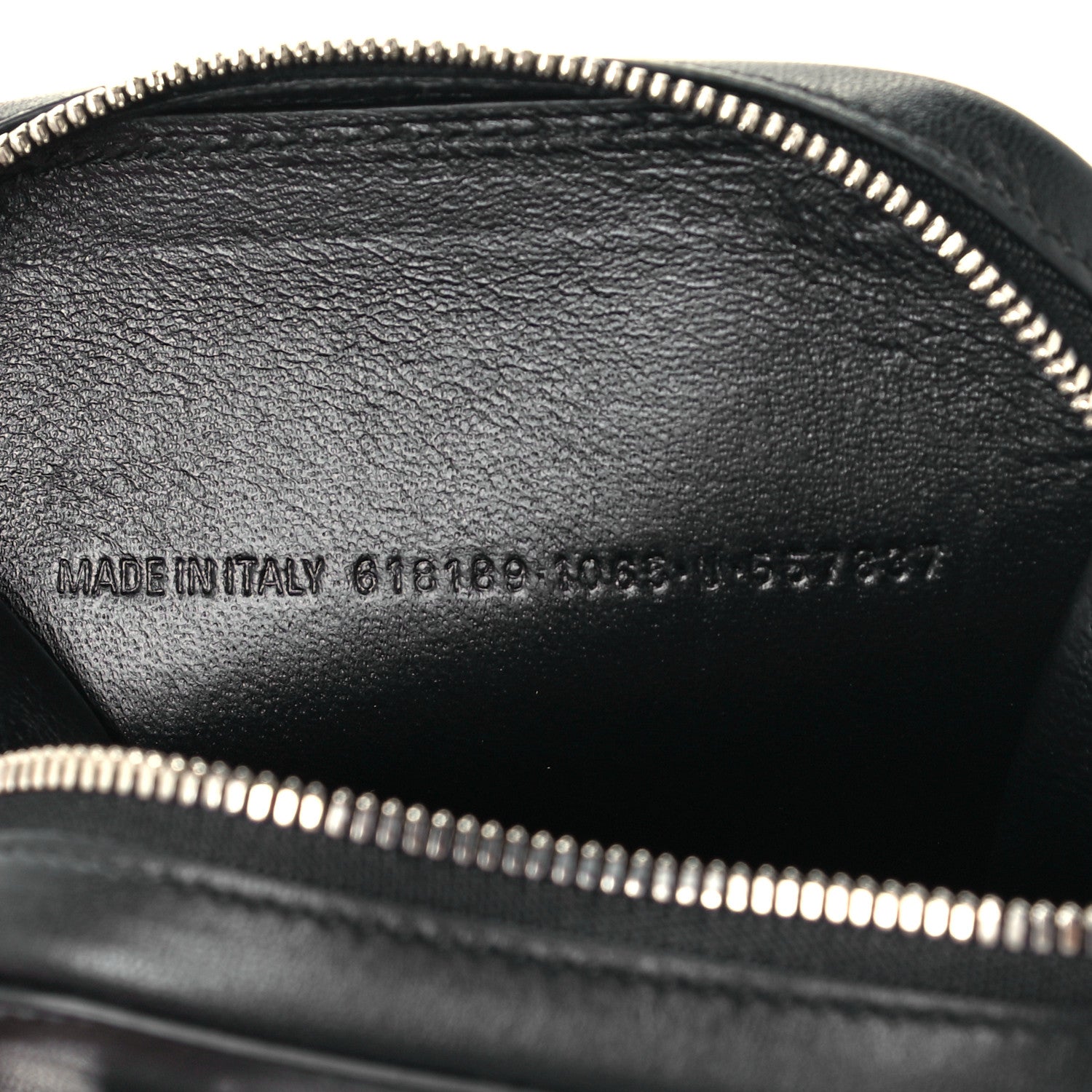 Balenciaga Smooth Calfskin 3D Logo Cash Phone Holder Bag Black Red White 7 of 11