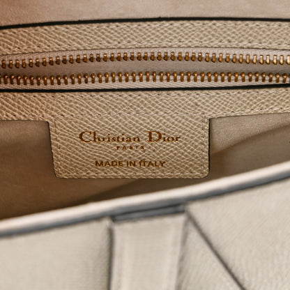 Christian Dior Grained Calfskin Saddle Bag With Strap Latte 6 of 10