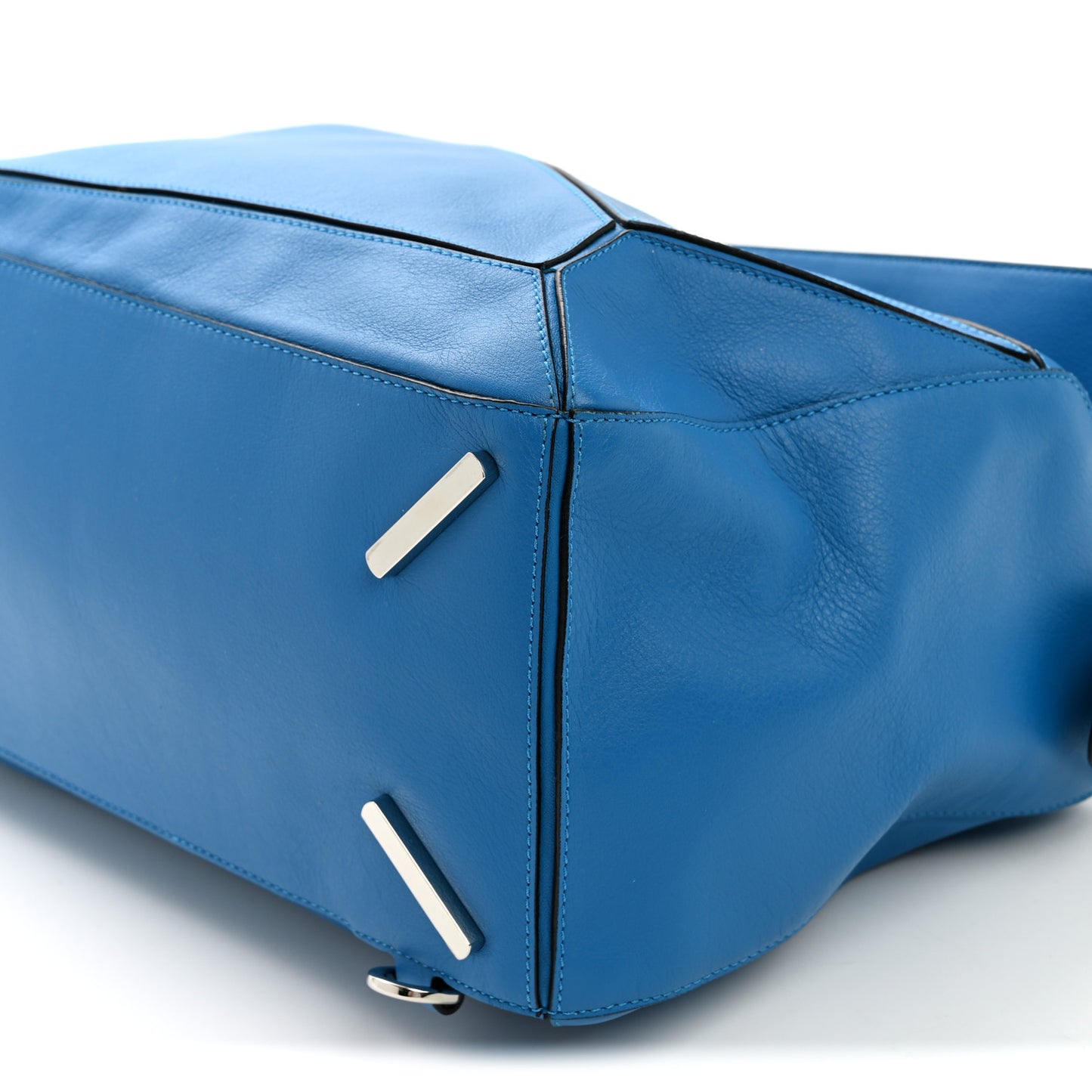 Calfskin Large Puzzle Bag Scuba Blue