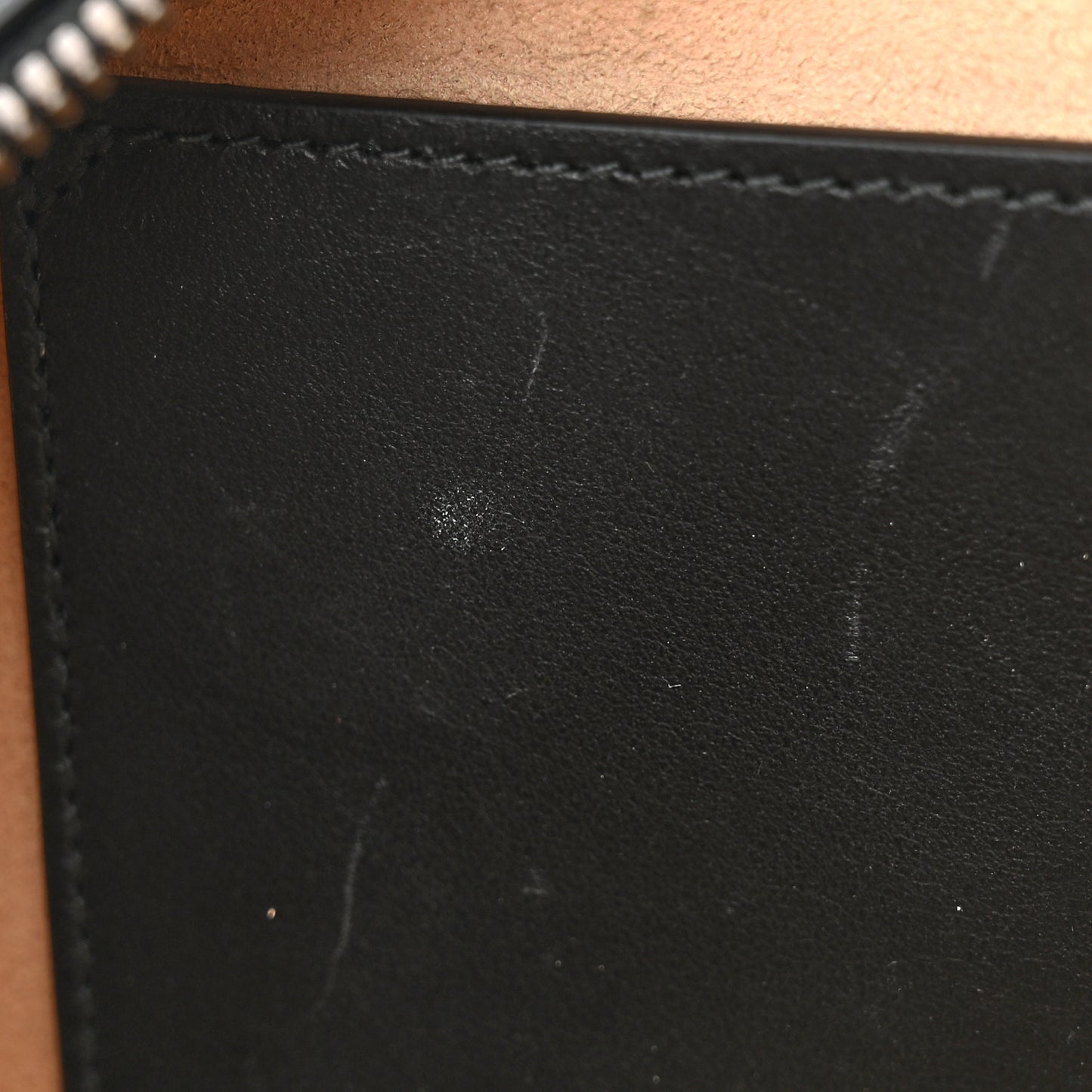 Calfskin Matelasse Small GG Marmont Chain Shoulder Bag Black
