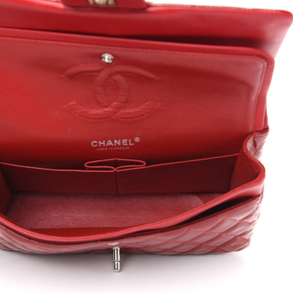 Chanel Patent Calfskin Quilted Medium Double Flap Red 5 of 13