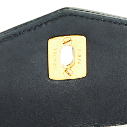 Chanel Lambskin Quilted Flap Waist Belt Bag 70 28 Navy 7 of 13