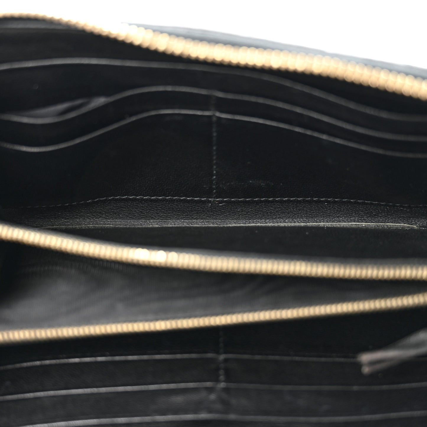 Nappa Intrecciato Zip Around Wallet Black