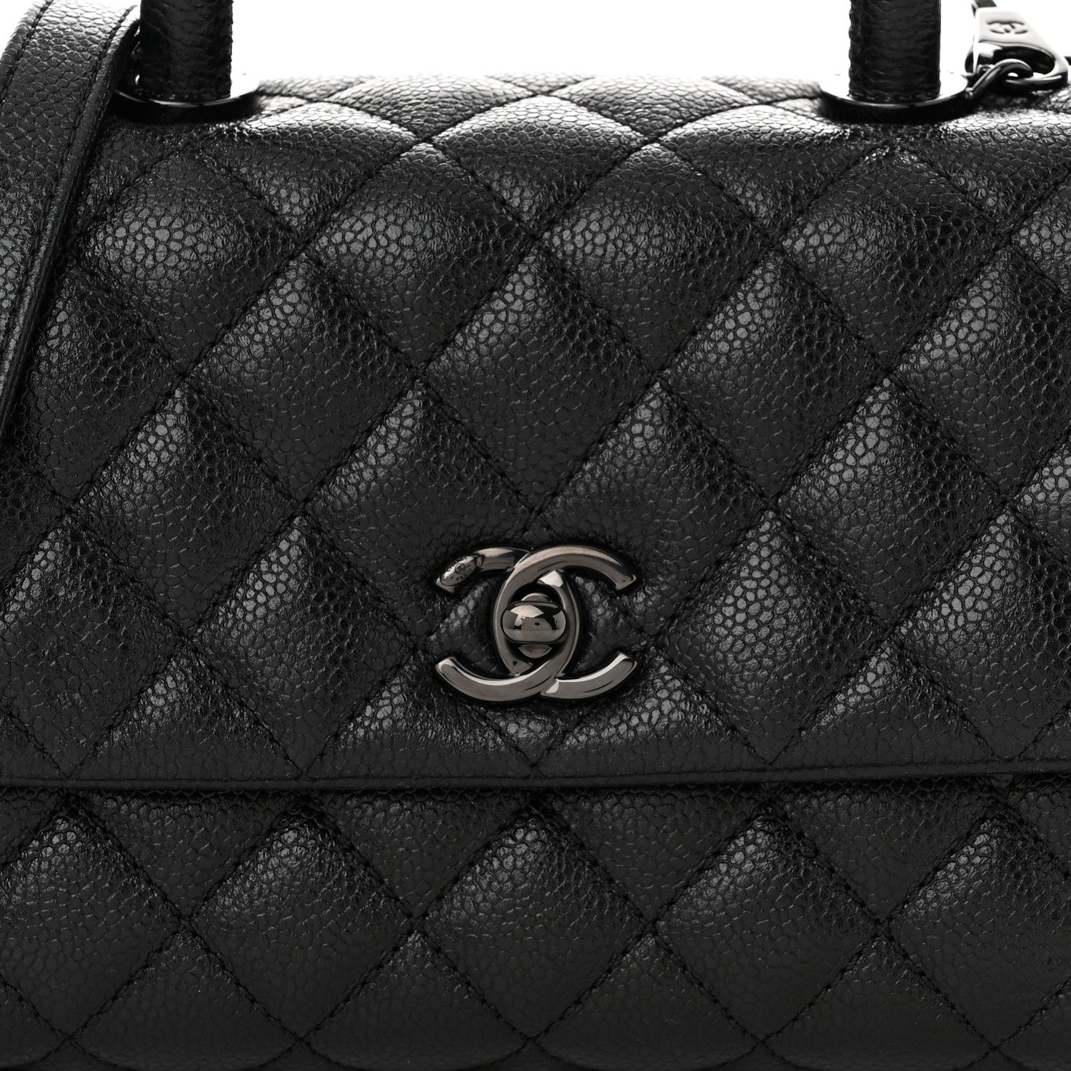 Chanel Caviar Quilted Mini Coco Handle Flap So Black 8 of 10