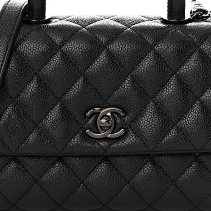 Chanel Caviar Quilted Mini Coco Handle Flap So Black 8 of 10