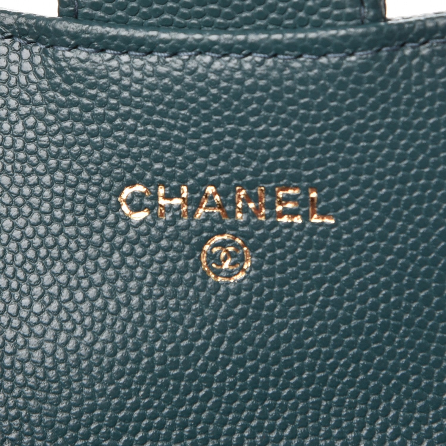 Chanel Caviar Quilted Flap Card Holder Green 6 of 9