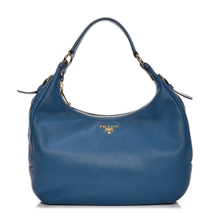 Prada Vitello Daino Hobo Cobalto 1 of 10