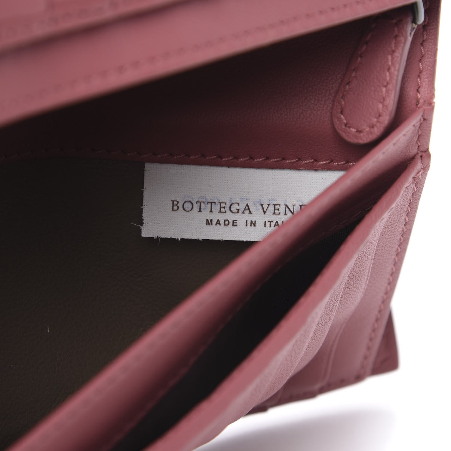 Bottega Veneta Nappa Intrecciato Continental Wallet Rose Pink 7 of 9