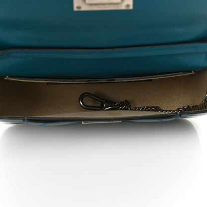 Givenchy Goatskin Quilted GV3 Mini Pocket Convertible Bag Blue 7 of 14