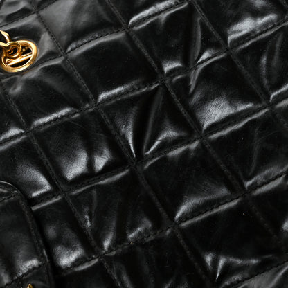 Chanel Vinyl Stitched XL Weekender Black 12 of 12