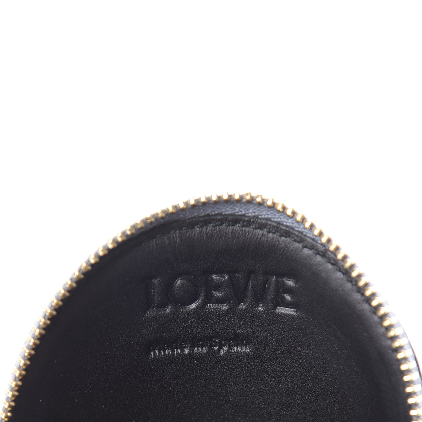 Calfskin Embossed Anagram Cookie Zip Coin Purse Stone Blue