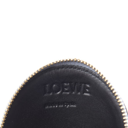 Loewe Calfskin Embossed Anagram Cookie Zip Coin Purse Stone Blue 6 of 7
