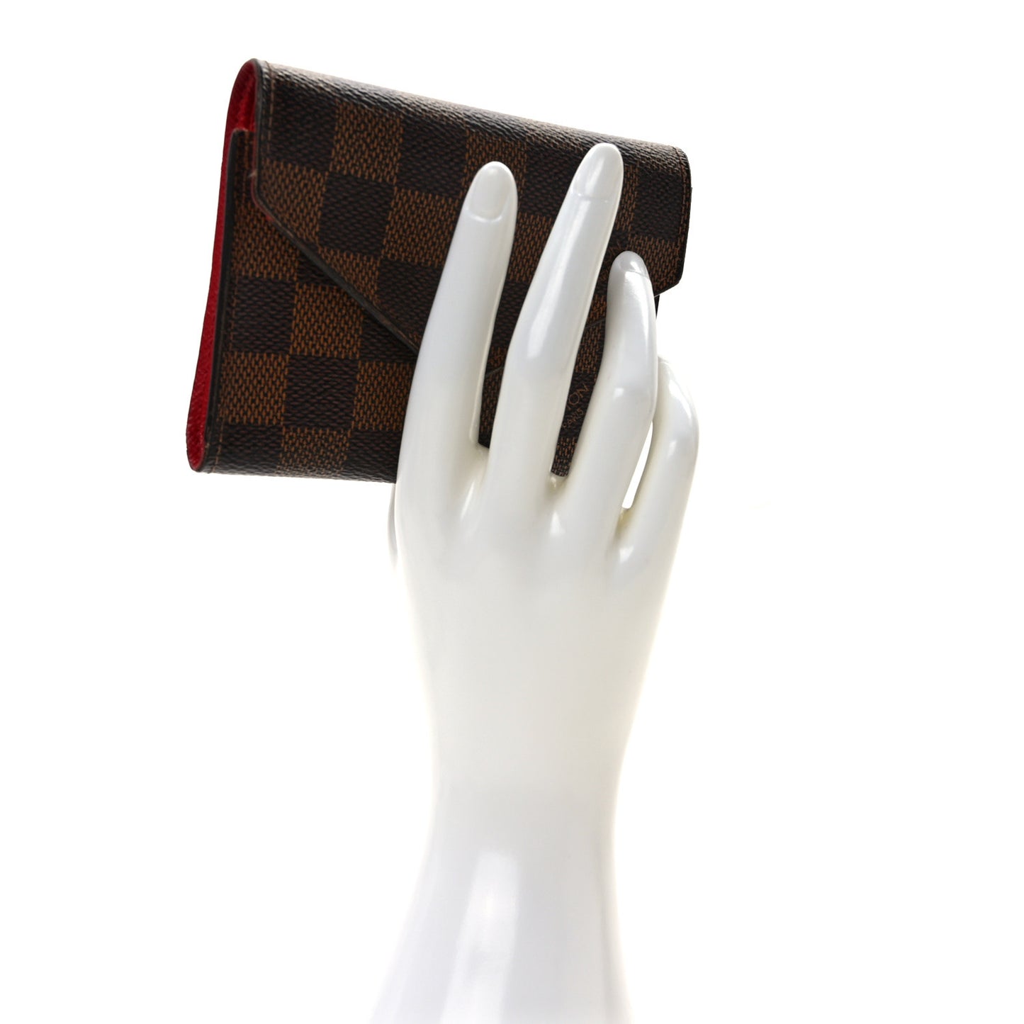 Damier Ebene Victorine Wallet Cherry