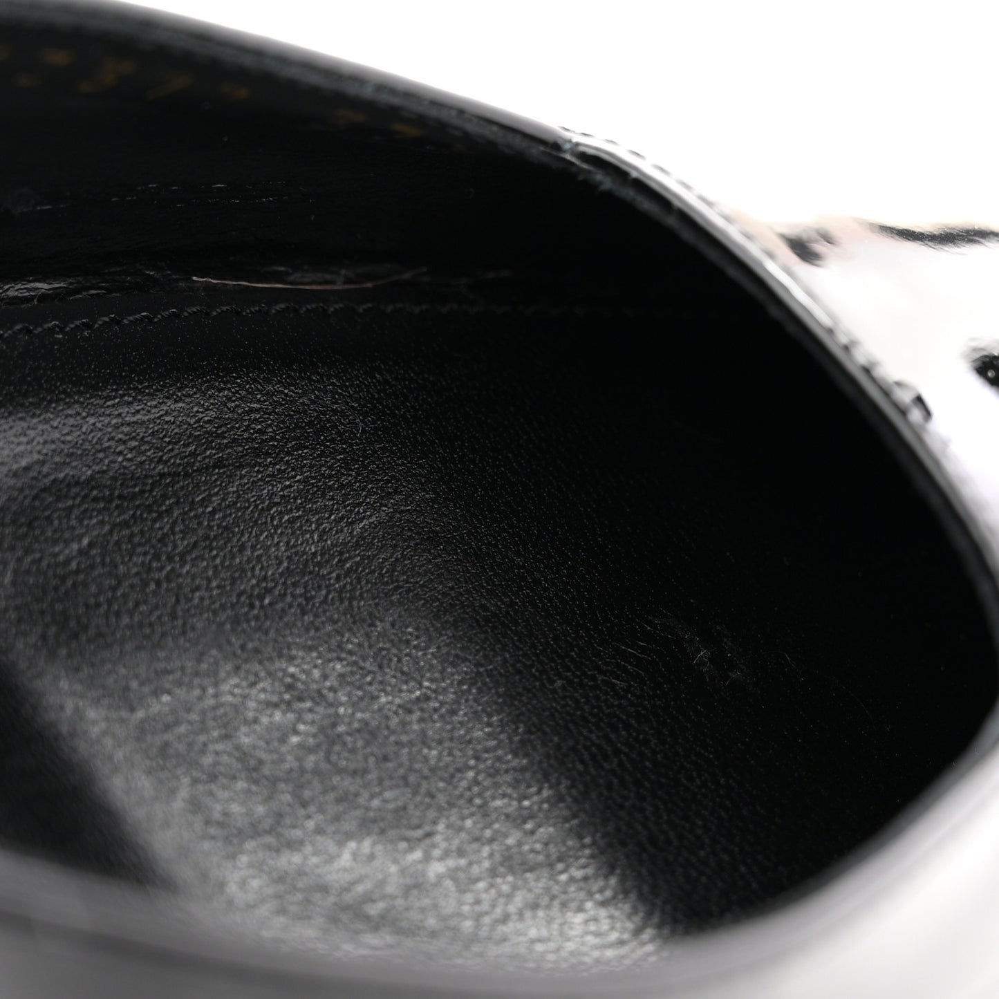 Patent Calfskin Crystal Anouk Pumps 37.5 Black