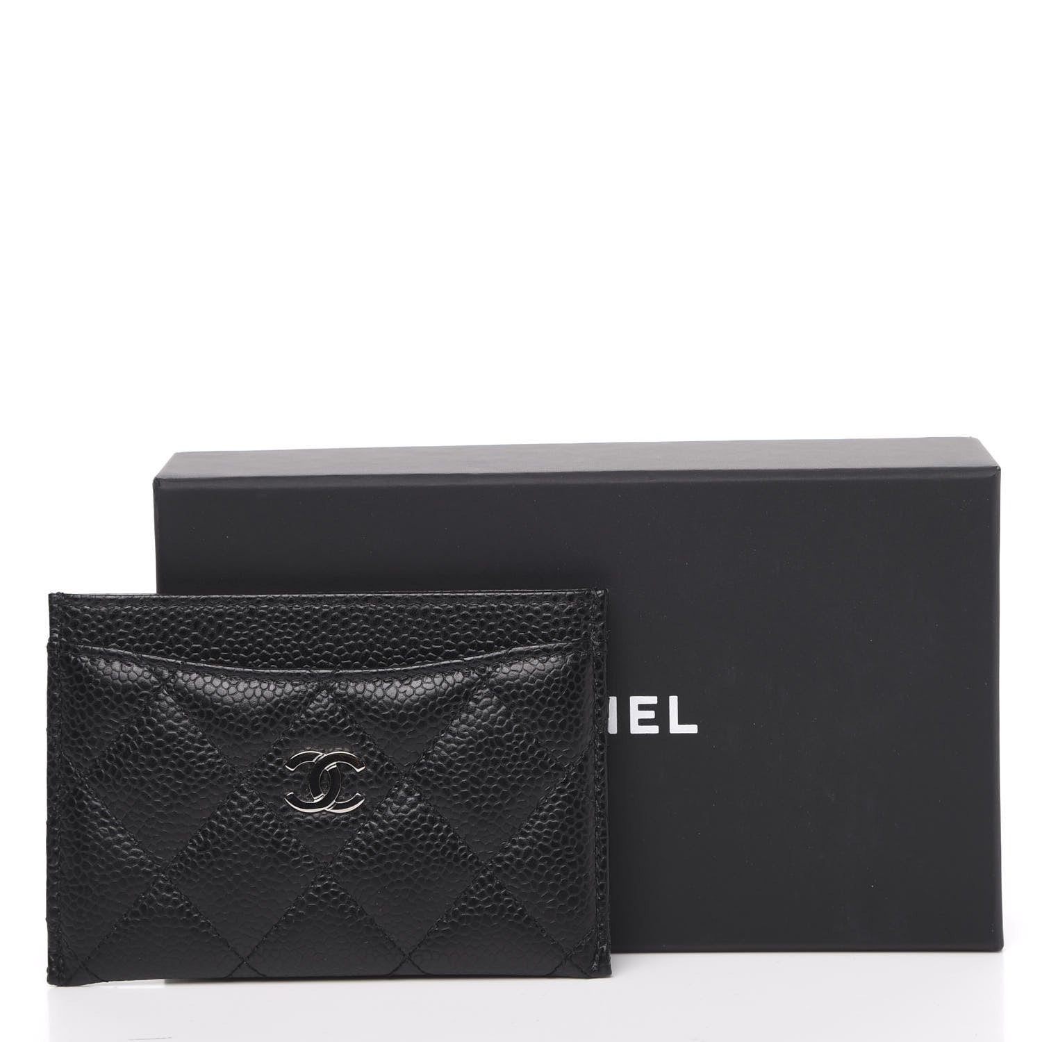Chanel Caviar Quilted Card Holder Black 9 of 9