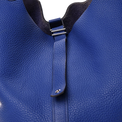 Hermes Taurillon Clemence Picotin Lock TGM Bleu Electrique 8 of 12