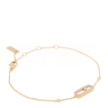 Messika 18K Yellow Gold Diamond Move Uno Pave Bracelet 1 of 6