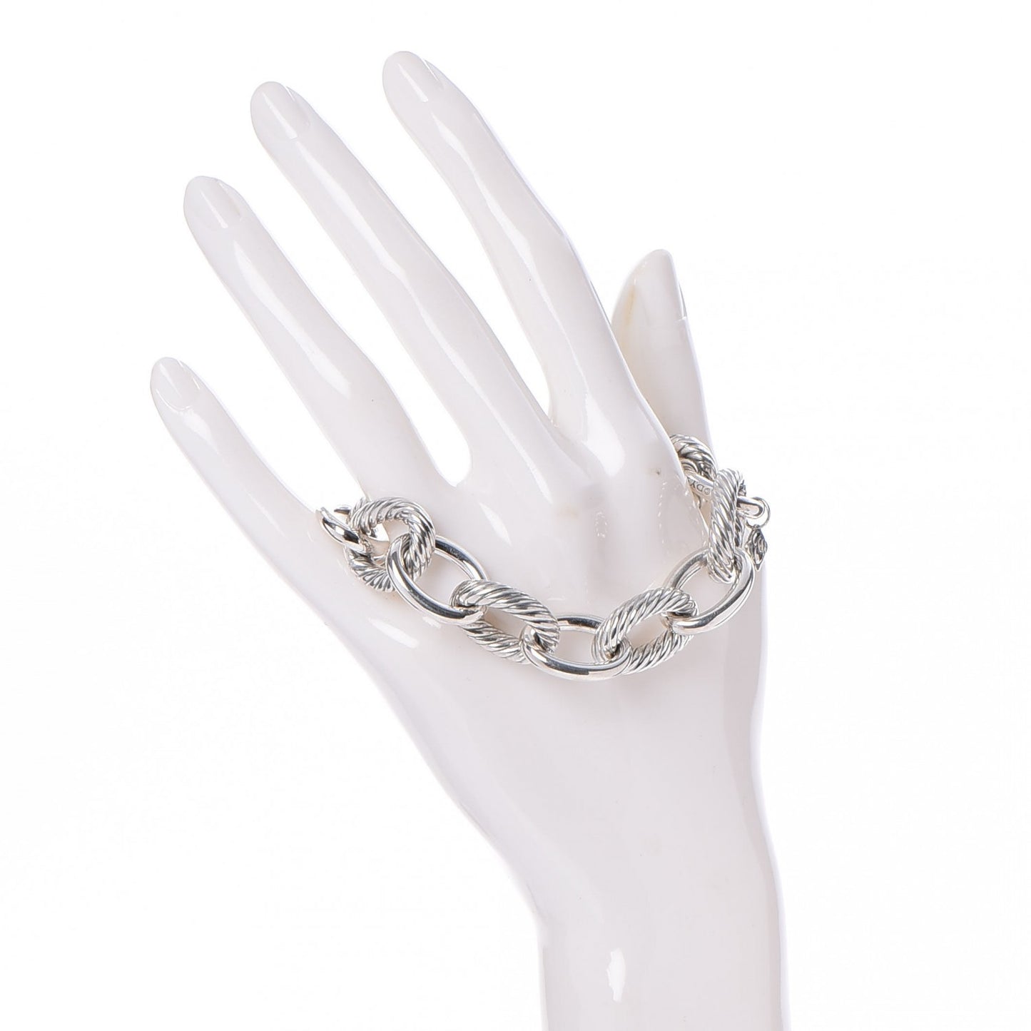 Sterling Silver 17mm Extra Large Oval Link Bracelet