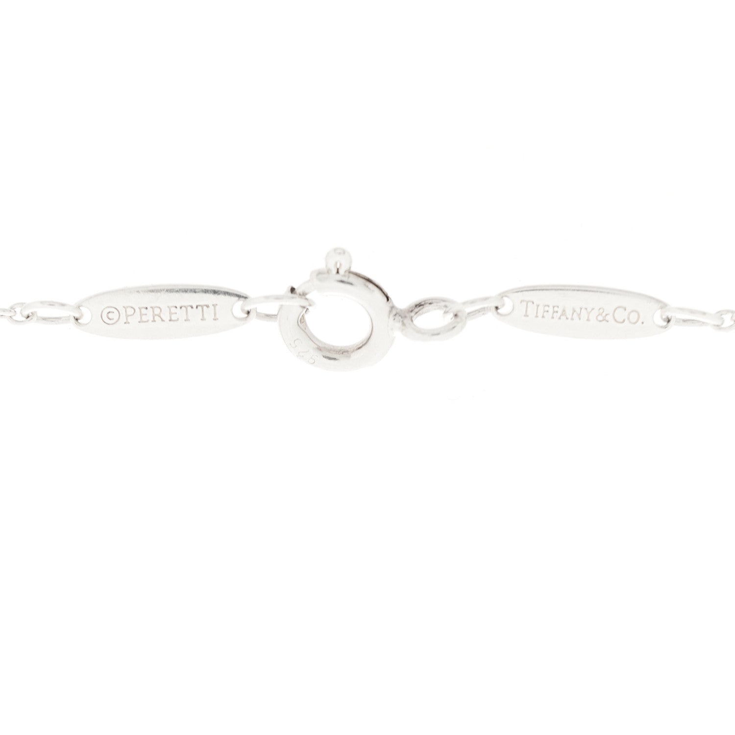 Tiffany Sterling Silver Diamond .09ct Elsa Peretti Diamonds By The Yard Bracelet 6 of 6