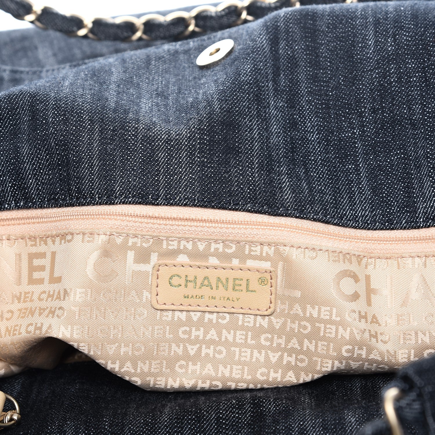 Chanel Denim XL Coco Cabas Tote Blue 6 of 11