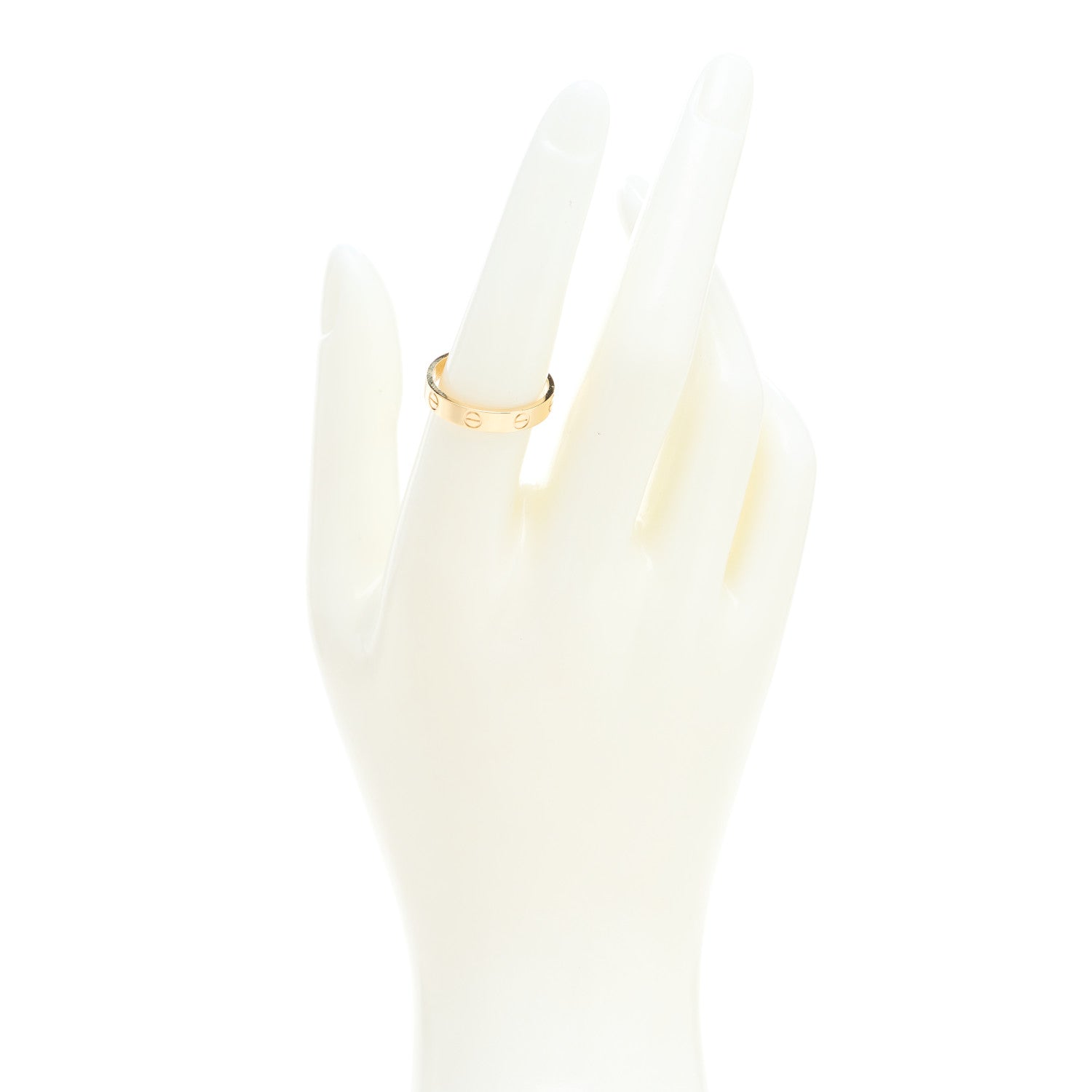 Cartier 18K Yellow Gold 3.5mm LOVE Wedding Band Ring 55 7.25 2 of 5