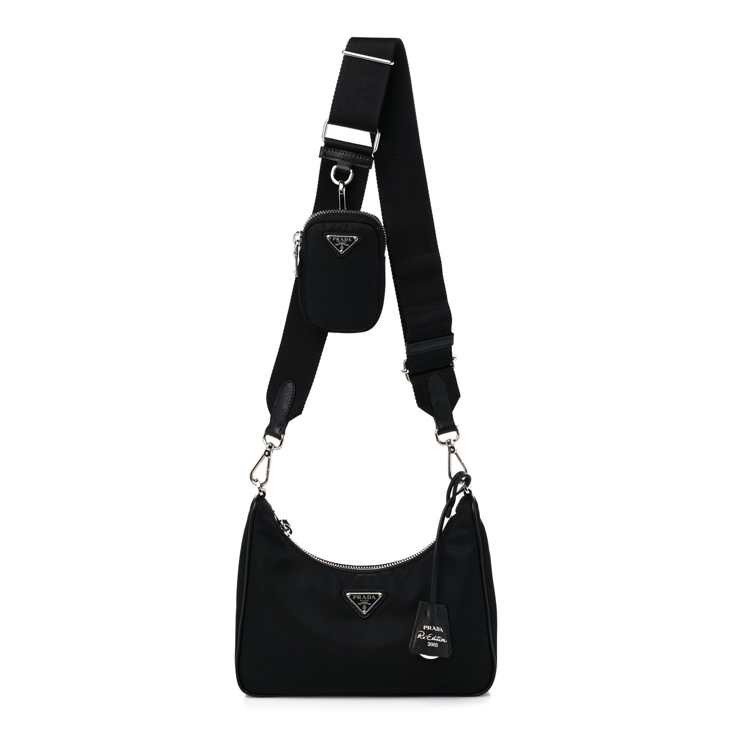 Nylon Re-Edition 2005 Shoulder Bag Black