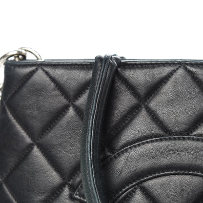Chanel Lambskin Quilted Medallion Tote Black 14 of 20