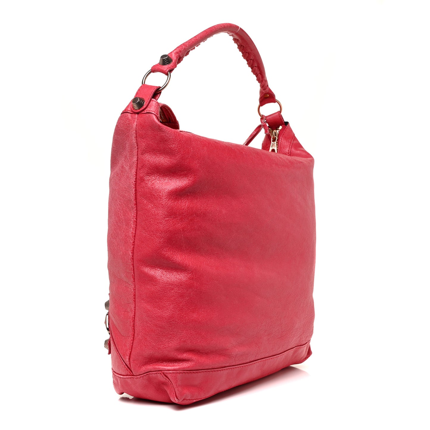 Agneau Giant 12 Rose Gold Hardware Day Hobo Rose Thulian