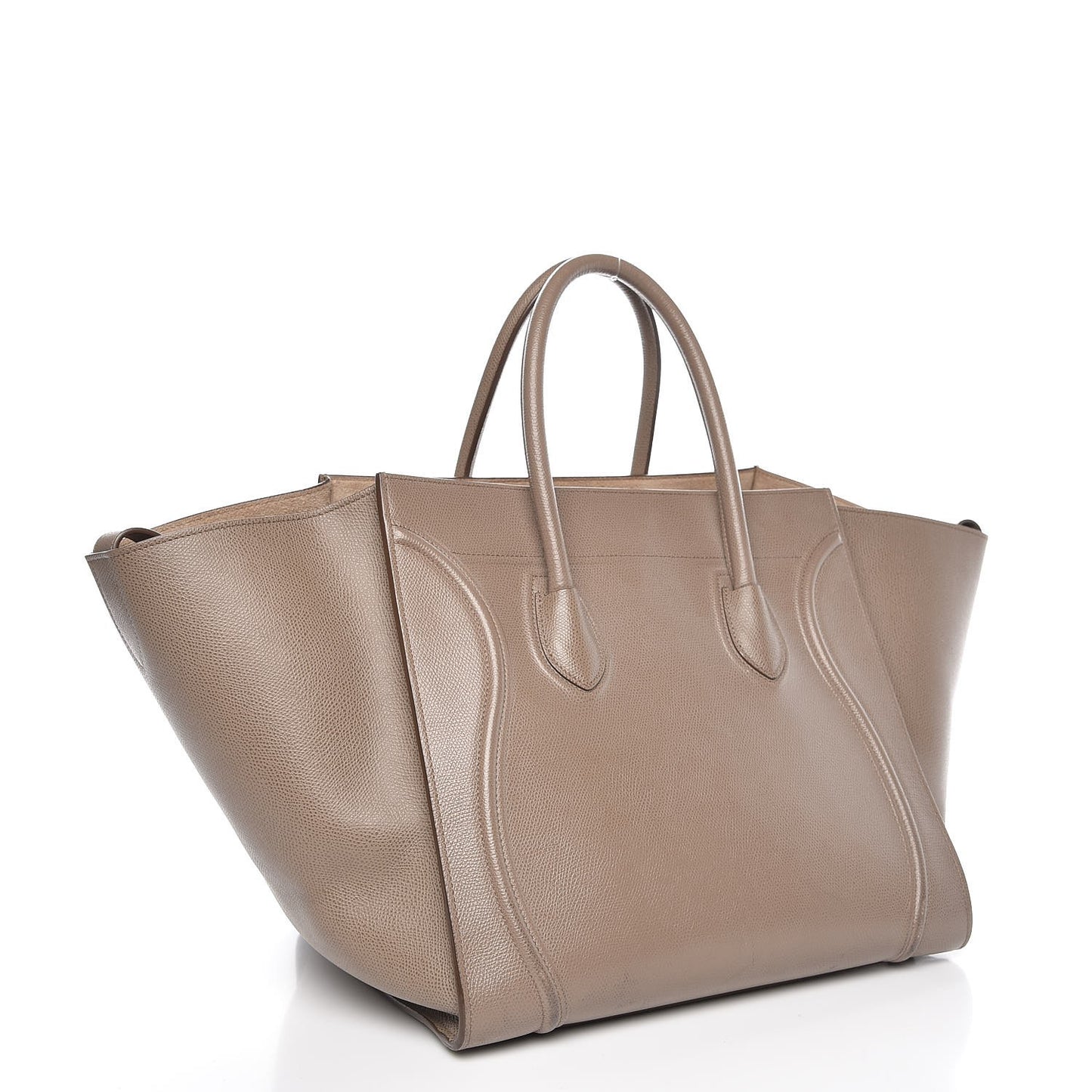 Grained Calfskin Medium Phantom Luggage Taupe