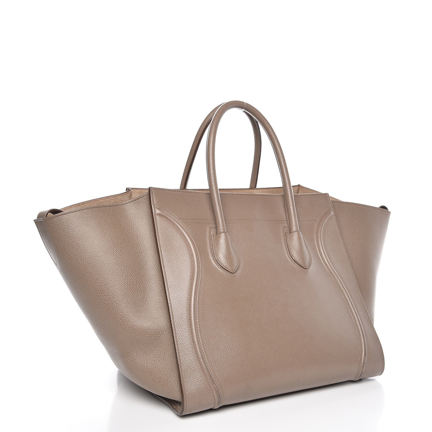 Celine Grained Calfskin Medium Phantom Luggage Taupe 3 of 12