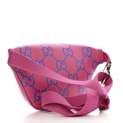Gucci Calfskin GG Tennis Bi-Color Embossed Belt Bag Modern Fucsia Modern Blue 3 of 10