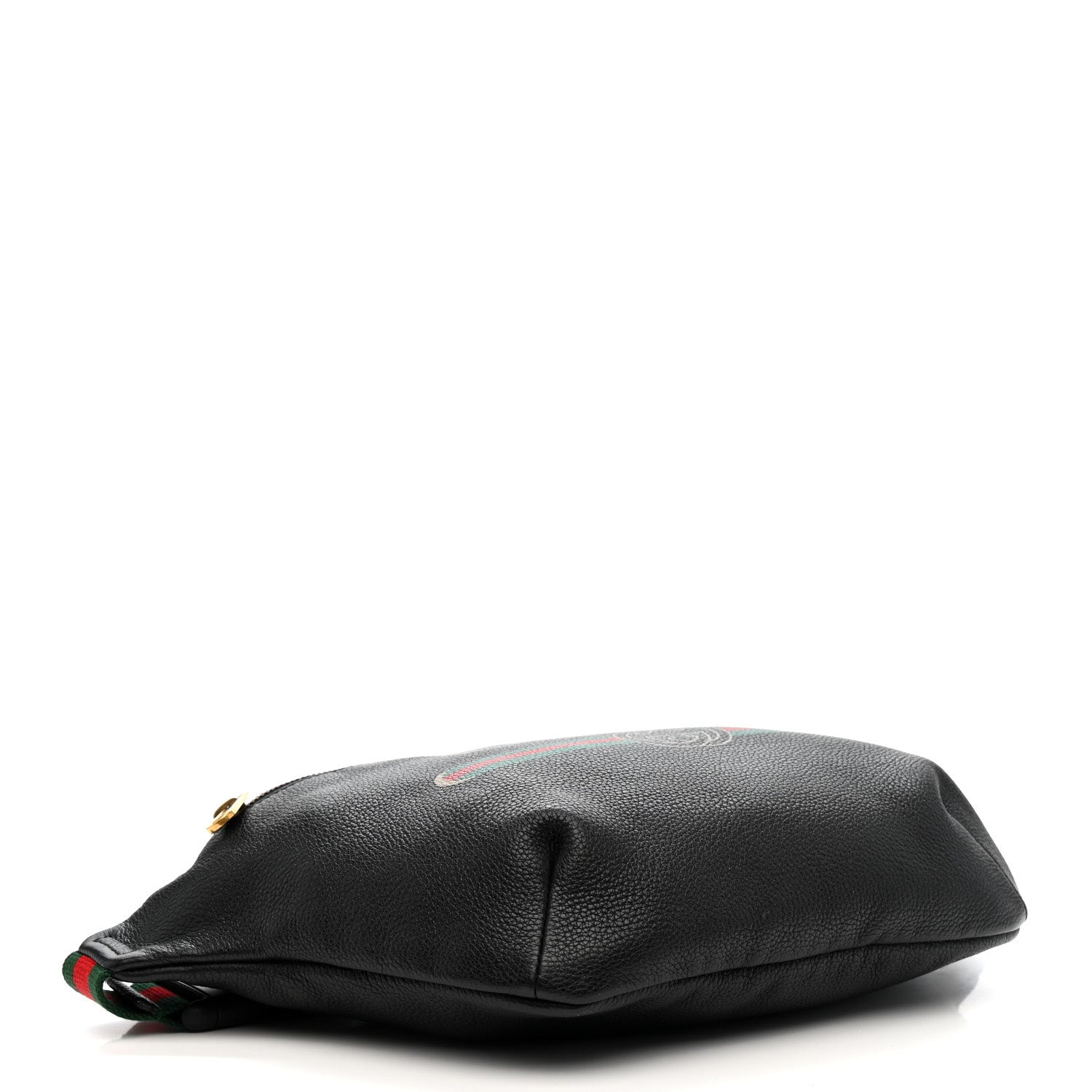 Gucci Grained Calfskin Logo Belt Bag Black 4 of 11