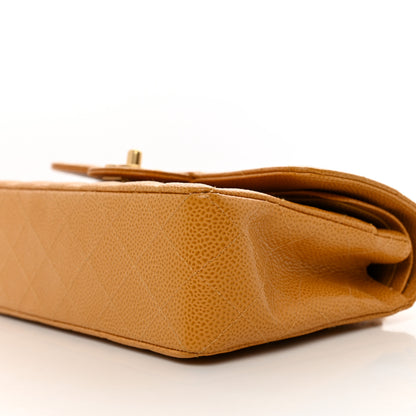 Chanel Caviar Quilted Small Double Flap Yellow 10 of 12