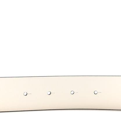 Chanel Calfskin CC Reversible Belt 90 36 Black White 3 of 5