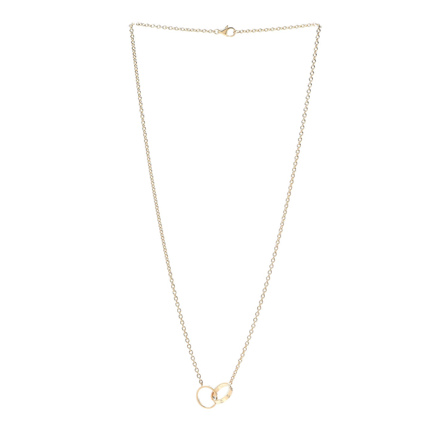 18K Yellow Gold Interlocking LOVE Necklace