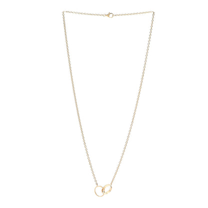 Cartier 18K Yellow Gold Interlocking LOVE Necklace 3 of 6