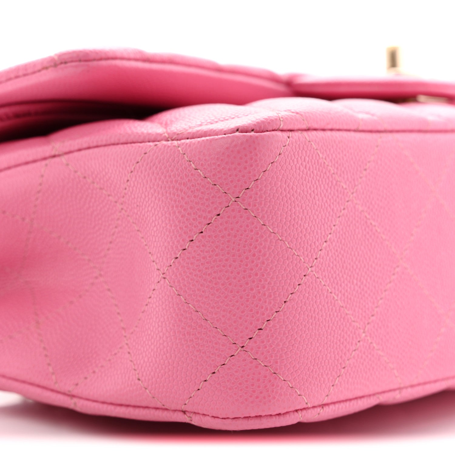 Chanel Caviar Quilted Medium Double Flap Pink 9 of 11