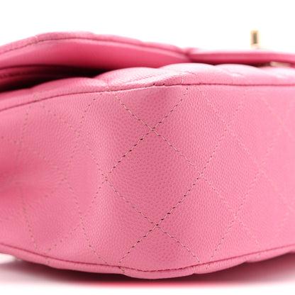 Chanel Caviar Quilted Medium Double Flap Pink 9 of 11