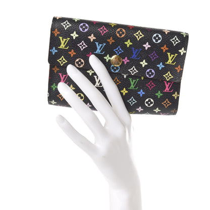 Louis Vuitton Monogram Multicolor Alexandra Wallet Black 2 of 7
