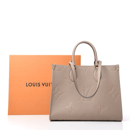 Louis Vuitton Empreinte Monogram Giant Onthego MM Tourterelle 9 of 9