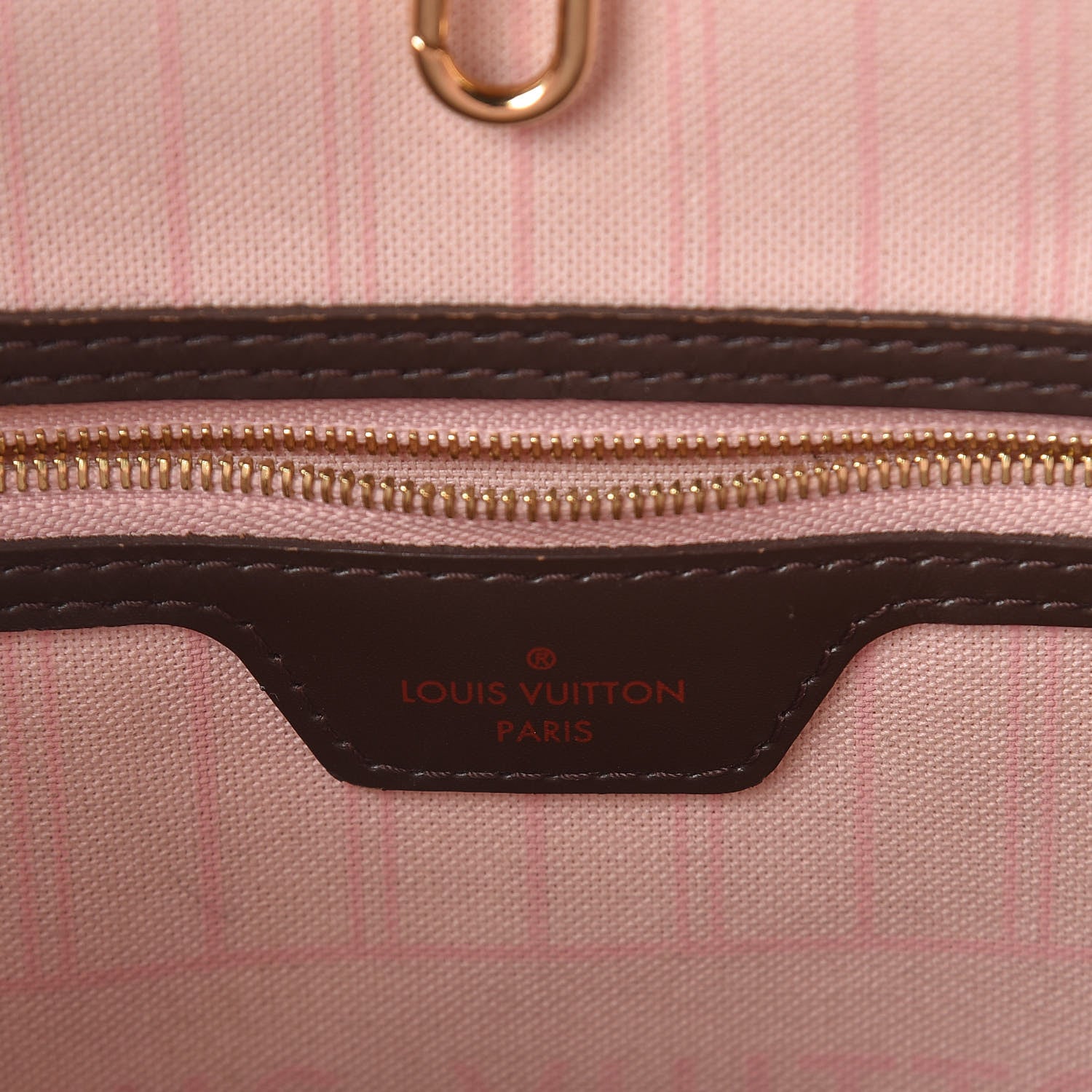 Louis Vuitton Damier Ebene Neo Neverfull MM Rose Ballerine 7 of 10