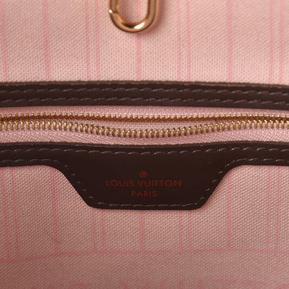 Louis Vuitton Damier Ebene Neo Neverfull MM Rose Ballerine 7 of 10