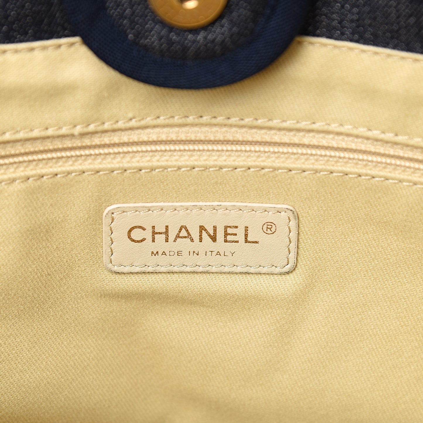Denim Small Deauville Tote Dark Blue