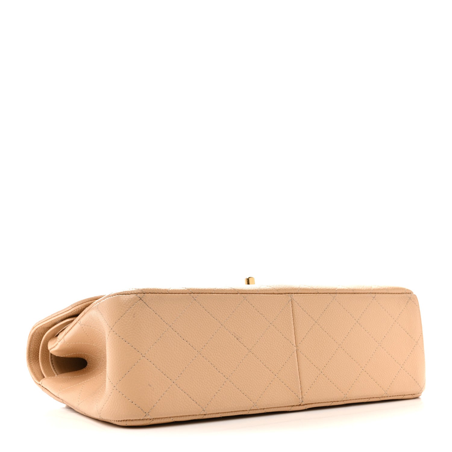 Chanel Caviar Quilted Jumbo Double Flap Beige 4 of 13