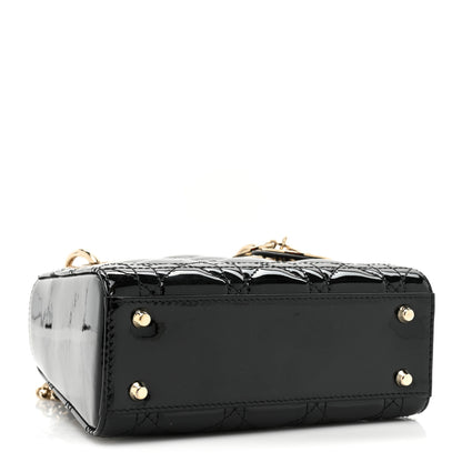 Christian Dior Patent Cannage Mini Lady Dior Black 4 of 9